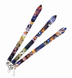 10 pcs promise dream island cartoon anime lanyard key chain neck strap key camera ID card phone string pendant party gift accessories small wholesale