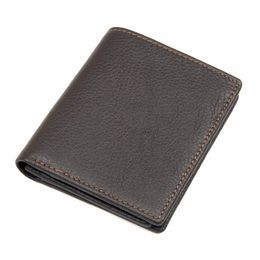 Wallets J.M.D 100% Product First Layer Cow Leather Short Two Folds Wallet Classic Card Holder For Men 8184QWallets