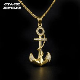 Silver Anchor Necklace For Men Online 