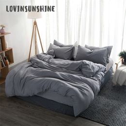 LOVINSUNSHINE Bed Duvet Cover Queen Size Bedding Set High Quality Bed Comforter King Size AB#105 T200409