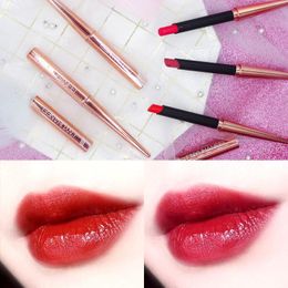 Lip Gloss Matte Velvet Smoke Tube Lipstick Waterproof Long Lasting Cigarette Moisturizing Non-stick Cup Makeup Cosmetics TSLM2Lip