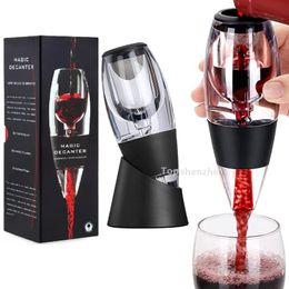 Bar Tools Red Wine Aerator Magic Decanter Pourer Spout Set With Philtres & Travel Bags For Purifier Stand Diffuser Air Aerating Strainer White Wines Christmas Gift Box