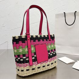 the tote bag women totes bags grass weave Basket Bag handbag ladies Fashion Classic High capacity Handbags