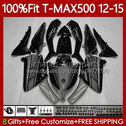 OEM Bodywork For YAMAHA TMAX MAX 500 MAX-500 TMAX-500 2012 2013 2014 2015 Fairings 113No.86 T MAX500 Black grey T-MAX500 12-15 TMAX500 12 13 14 15 Injection Mould Body