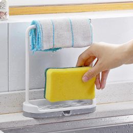 Hooks & Rails Kitchen Wash Dish Cloth Rag Storage Racks Dust Sheets Drain Shelf Punch Stand Pan Cover Towel Holder Cupboard OrganizerHooks