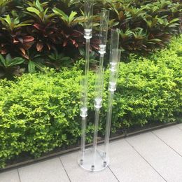 decoration Wedding Decoration Centrepiece Candelabra Clear Candle Holder Acrylic Candlesticks for Weddings Event Party imake275