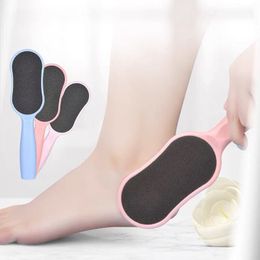 10Pcs/lot Plastic Foot File Callus Dead Skin Double Side Remover Pedicure Steel Care Tool Foot Rasp Pear-shape