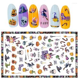 Stickers & Decals Fashion Halloween Christmas Nail Watermark Santa Claus Wraps Gel Polish Art Decoration Manicure Tools Prud22