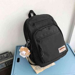 Backpack Teenage Girls School Bags for Women Middle Student Bookbag 220628