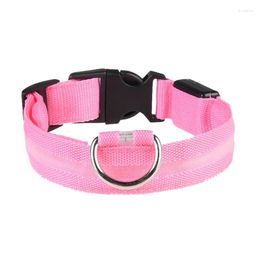 Dog Collars & Leashes Collar Luminous Glowing Necklace Outdoor Walking For Pet Night Safety Pug Home Pets AccessoriesDog