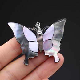 Pendant Necklaces Natural Shell The Mother Of Pearl Butterfly-Shaped For Jewellery Making DIY Necklace Clothes AccessoryPendant