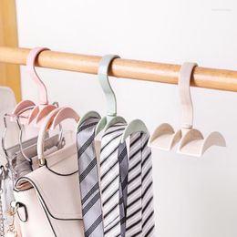 Wardrobe Bag Storage Rack Nail-free Hook Hanger Tie Multi-purpose Plastic Coat Ganchos De Ropa Ahorro Espacio Hangers & Racks