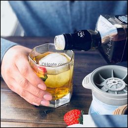 Other Kitchen Dining Bar Home Garden Sile Sphere Ice Cube Mould Kitchen Stackable Slow Melting Diy B Dh6W3