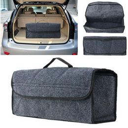 Car Organiser Felt Cloth Large Capacity Durable Bigger Seat Back Rear Travel Storage Bag Trunk BagCar