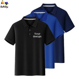 Summer mens Polo shortsleeved Polo shirt Polo custom printed pictures apparel casual fashion men and women tops 220609