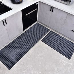 Anti Slip Kitchen Mat Floor Carpet DIY Rugs Long Hallway Runner Rug Bath Washable Entrance Doormat 220401
