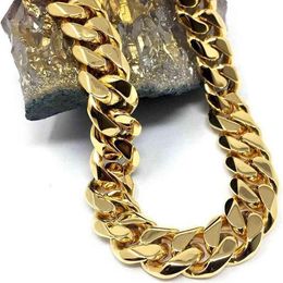 solid miami cuban link chain UK - Miami 100% Real Solid 10k Hip hop jewelry Gold Cuban link chain for bracelet necklace234T