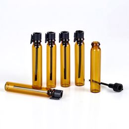 1000Pcs/Lot 2ml Brown Glass Perfume Dropper Bottle For Essential Oils Empty Bottles Travel Container Amber Bottle