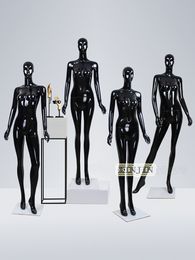 NICE Facial Features Shiny Black Women Mannequin Full Body Model Fibreglass on Sale