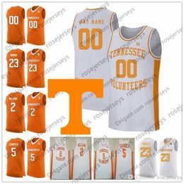 Xflsp Custom Tennessee Volunteers 2019 Basketball orange white Any Name Number 2 Grant Williams 5 Admiral Schofield 0 Bone Turner Bowden Jerseys