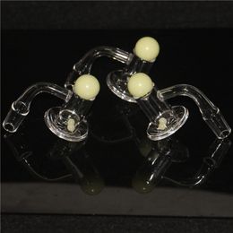 Smoking Spinning Blender Quartz Banger & Carb Cap Set 20mm quartz nail 14mm 18mm Male Female Terp Slurper Flat Top Bangers for Dab Rigs Glass Bongs