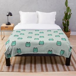 Blankets Cute Frogs Throw Blanket Bedspread Soft Bed Sofa Cover For Kids Child Girls Boys Christmas Xmas Gift