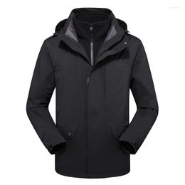 Men's Trench Coats Autumn And Winter Couple Business Two-piece Suit Men Women Waterproof Warm Outdoor Clothing Viol22