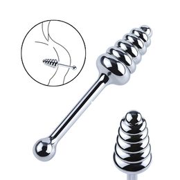 Metal Anal Beads Hook Dildo Butt Plug Prostate Stimulator Massager Stainless Steel Plugs Masturbator sexy Toys For Woman Man