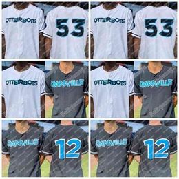 Xflsp 2021 Danville Otterbots Custom Baseball Jerseys For Mens Womens Youth Double Stitched Name and Number Mix Order