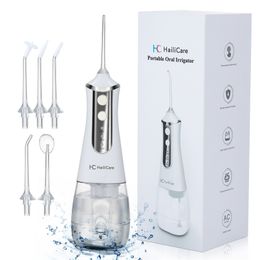 Other Oral Hygiene Portable Irrigator Water Flosser Dental Jet Tools Pick Cleaning Teeth 350ML 5 Nozzles Mouth Washing Machine Floss 220921