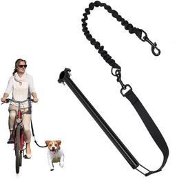 Dog Collars & Leashes Elastic Bicycle Traction Belt Rope Leash Bike Attachment Pet Walk Run Jogging Distance Keeper Hand Free Pets