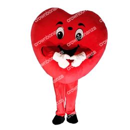 Halloween Red Heart Mascot Costumes Top quality Cartoon Character Outfits Adults Size Christmas Carnival Birthday Party Outdoor Outfit