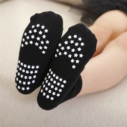 3 Pairs/lot 1to10 Yrs Cotton Children's Anti-slip for Boys Girl Low Cut Floor Kid Sock Boat Socks with Rubber Grips Four Season 220514