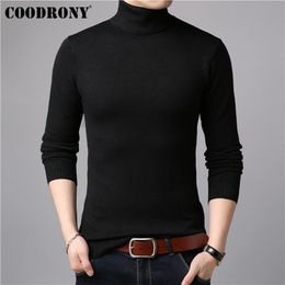 COODRONY Mens Sweaters Cashmere Cotton Sweater Men Soft Knitwear Pull Homme Winter Thick Warm Turtleneck Wool Pullover Men 91011 201221