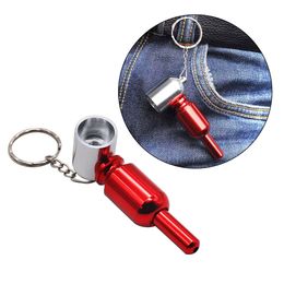 2023 NEW ARRIVIAL wholesale tobacco pipes personality creative 72mm portable keychain tobacco pipe smoking accessories