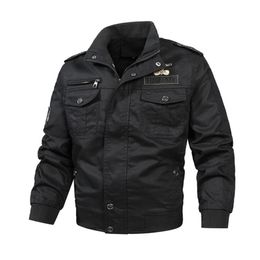 Men's Jackets Men's Jacket Bomber Fashion Casual Sell Outwear Military Embroidery CoatMen's