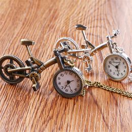 2024 designer Bicycle key chain pocket watch creative model handicraft retro office table decoration