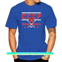 Men CCCP Hockey 86 USSR Hockey Team Tshirt 220702