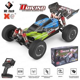 WLtoys 959 144001 1:14 Drifting Car High Speed Competition 70km/h 4WD Metal Chassis 2.4G Electric Off-Road RC Toys 220509