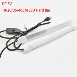 Strips High Brightnes 10/20/35/40cm SMD 5630 LED Hard Bar Light USB Powered DC5V Rigid Strip Lights Under Cabinet Wardrobe LightLED