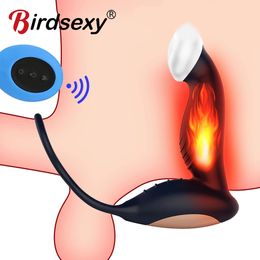 Male Prostate Massage Vibrator Anal Plug Silicone Stimulator Butt Delay Ejaculation Ring Toy For Men Adult sexy