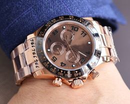 Designer Watches Mens Automatic Movement Ceramic Bezel Rose Gold Men Fashion Watch Relojes