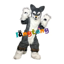 Mascot doll costume 984 Cartoon Furry Costuming Animal Longhair Fursuit Husky Dog Fox Mascot Costumes