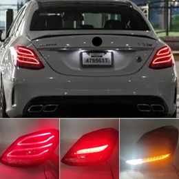 LED Tail Light Assembly For Mercedes Benz W205 C180 C200 C260 C300 2015-2019 Tail Lights Brake Stop Lamp Fog Light Car Accessories