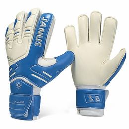 JANUS Brand Professional Goalkeeper Gloves Fingers Protection Thickened Latex Soccer Football Goalie Gloves Goal keeper Gloves 220601