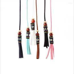 Belts Chinese Traditional Wood Tassel Thin For Summer Dress Narrow National Decoration Waistband Women Girls AccessoriesBelts Forb22