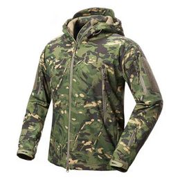 Military Clothing Autumn Men's Military Camouflage Fleece Jacket Army Tactical Clothing Male Camouflage Multicam Windbreakers L220706