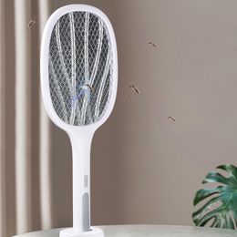 Night Lights Kills Flies Zapper Lamp Portable Insect Killer Summer Swatter Electric Mosquito Racket Bug Antimosquito Rechargeable