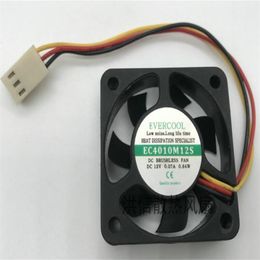 EVERCOOL 4010 EC4010M12S DC12V 0.07A 4cm 40*10MM 3-wire silent fan