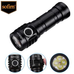 Sofirn IF25A BLF Anduril Powerful USB C Rechargeable LED flashlight 21700 Lamp 4000lm 4SST20 Torch with TIR Optics 220601